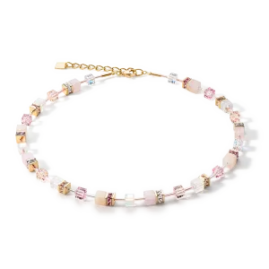 GeoCUBE® Iconic Precious necklace light rose