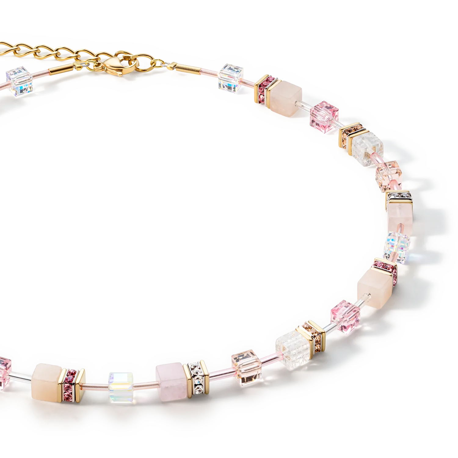 GeoCUBE® Iconic Precious necklace light rose