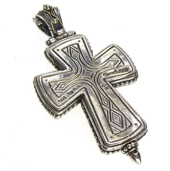 Gold Border Latin Cross Locket