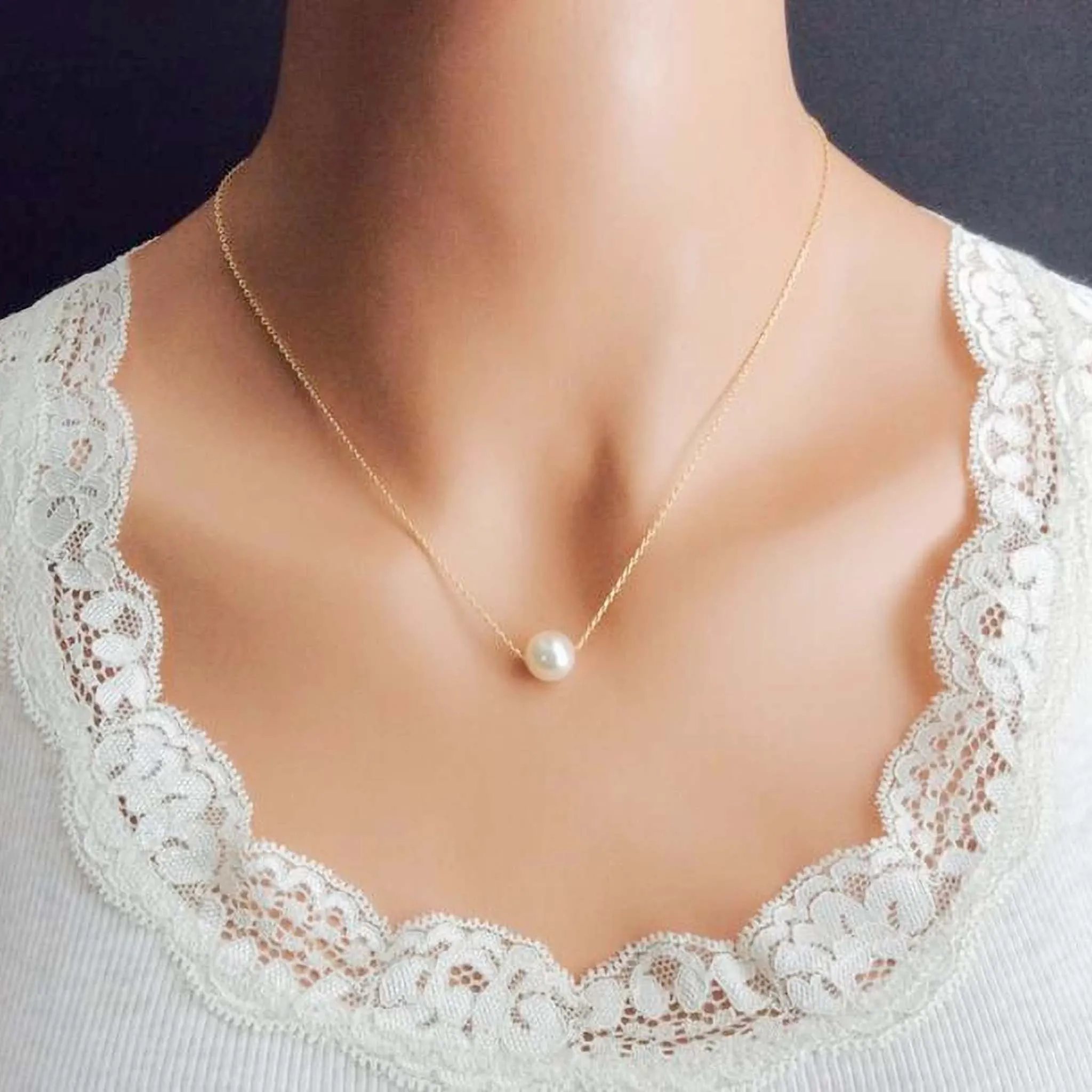 Gold plated Pearl Brass Pendant