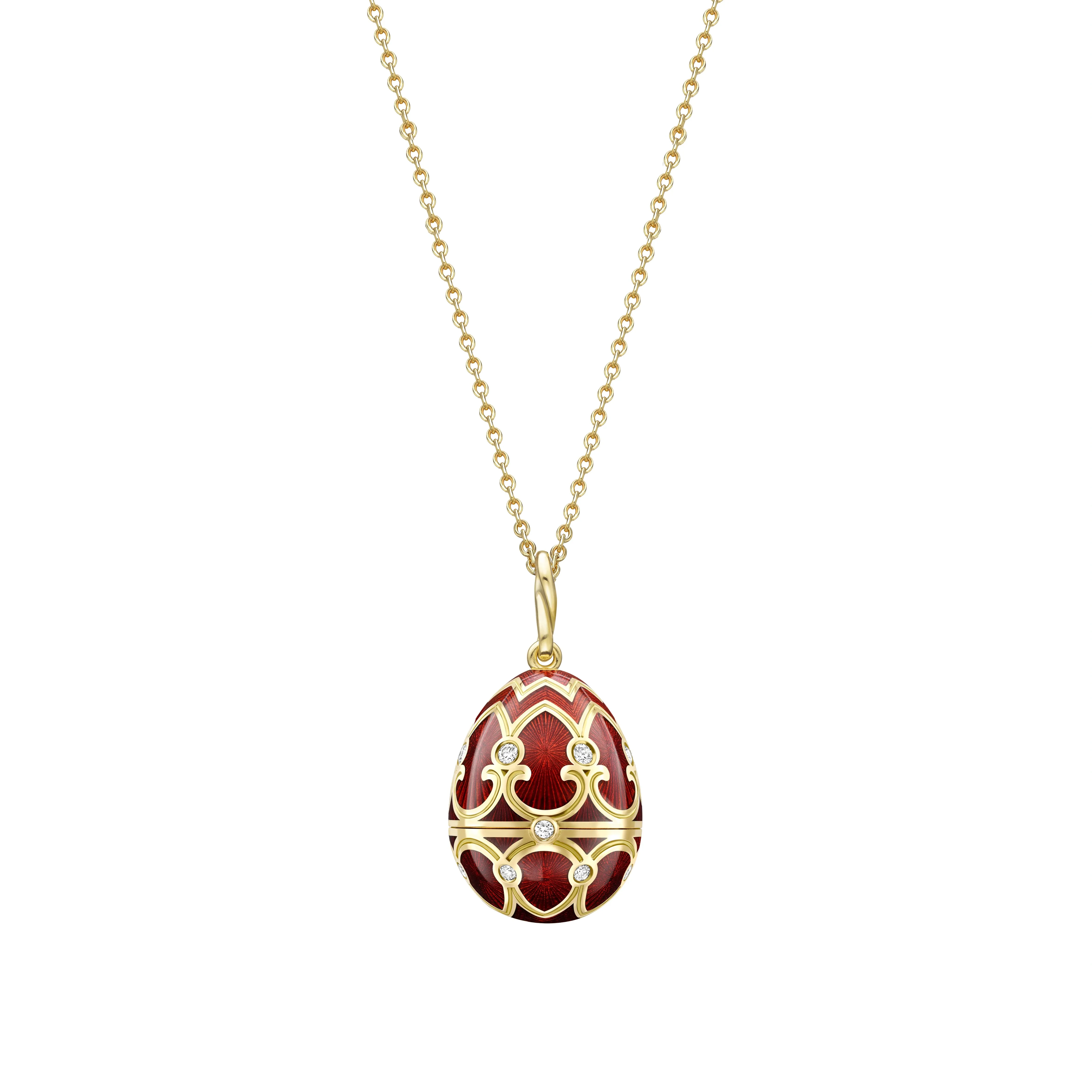 Guilloché Enamel Year of the Ox Surprise Locket