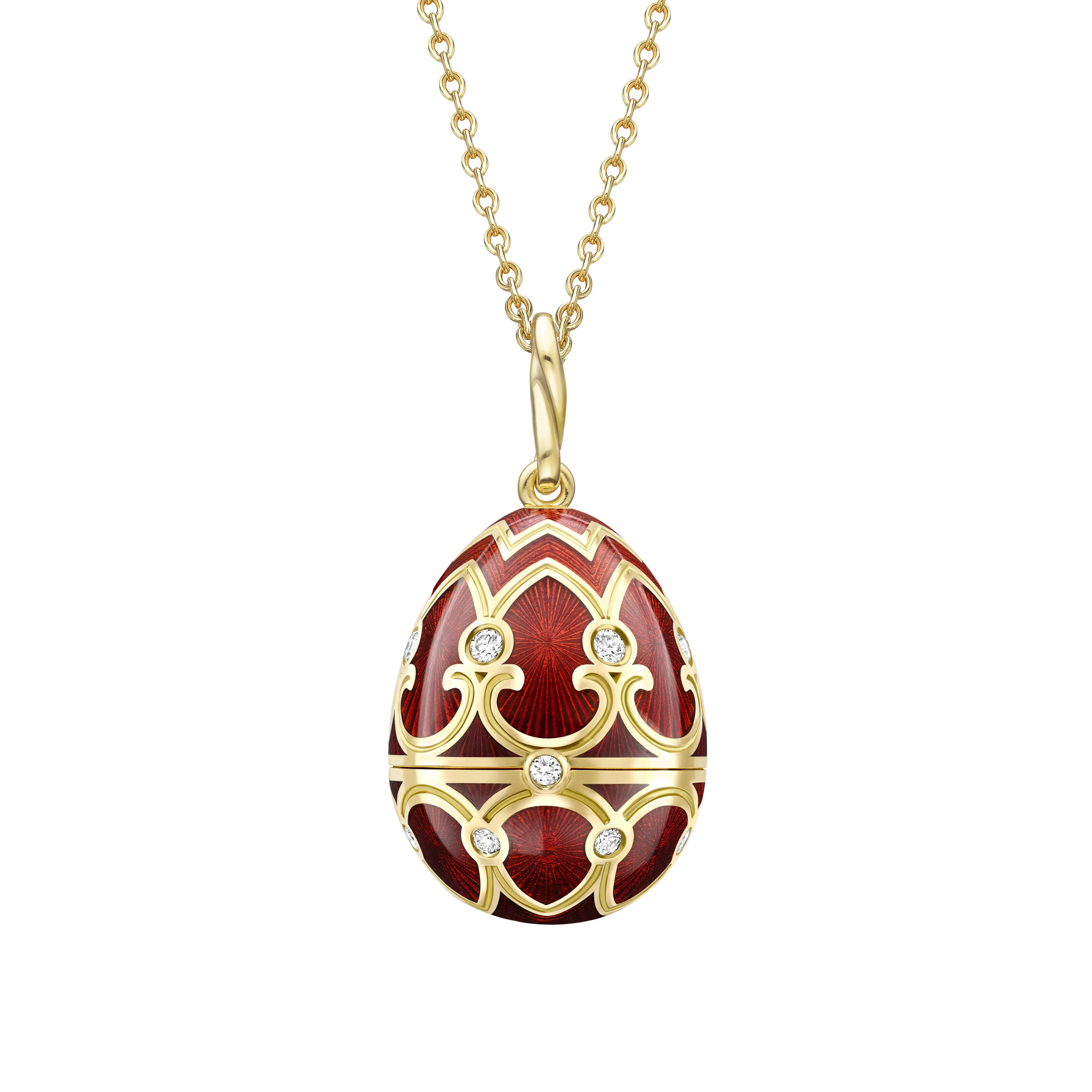 Guilloché Enamel Year of the Ox Surprise Locket