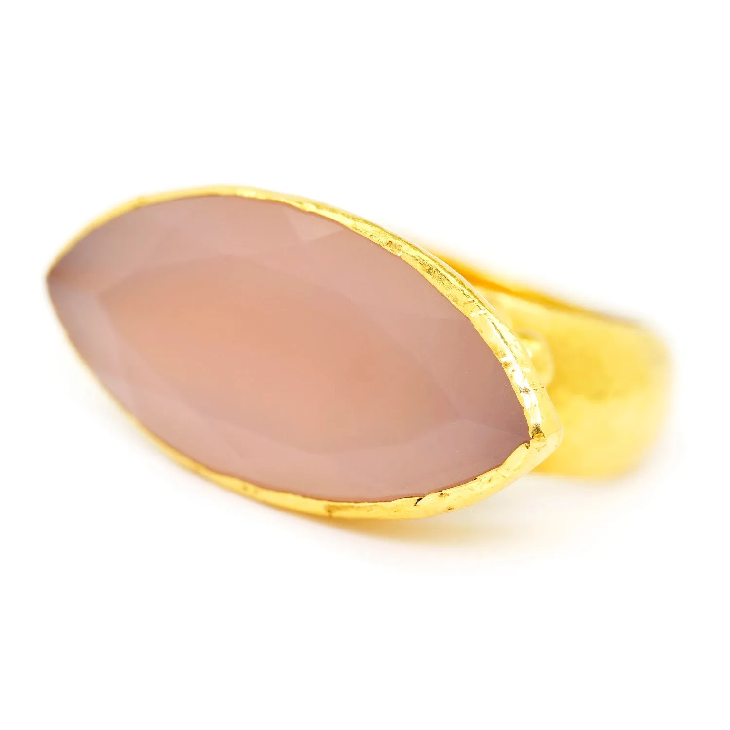 Gurhan Pandora Chalcedony Marquise Ring 24K Yellow Gold