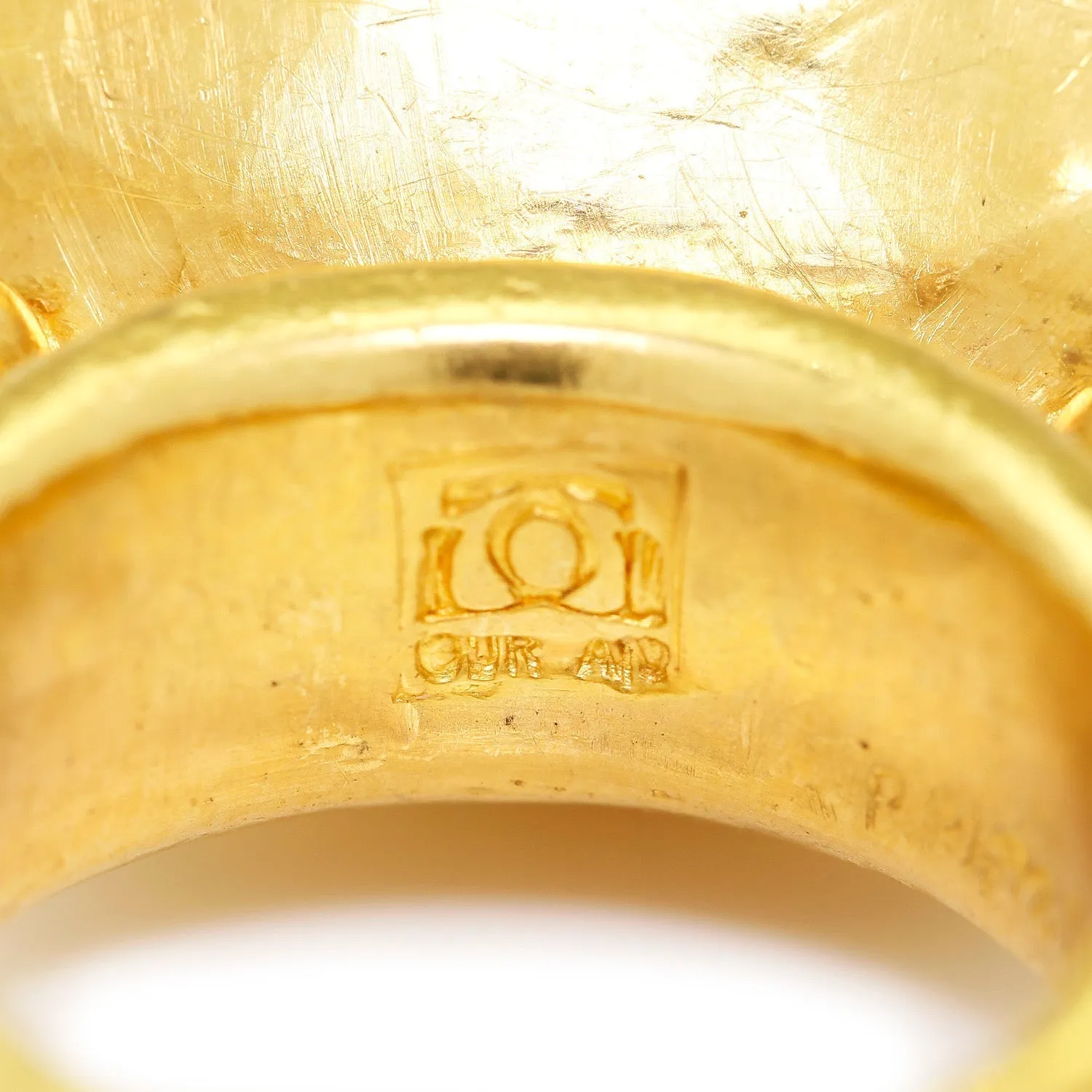 Gurhan Pandora Chalcedony Marquise Ring 24K Yellow Gold