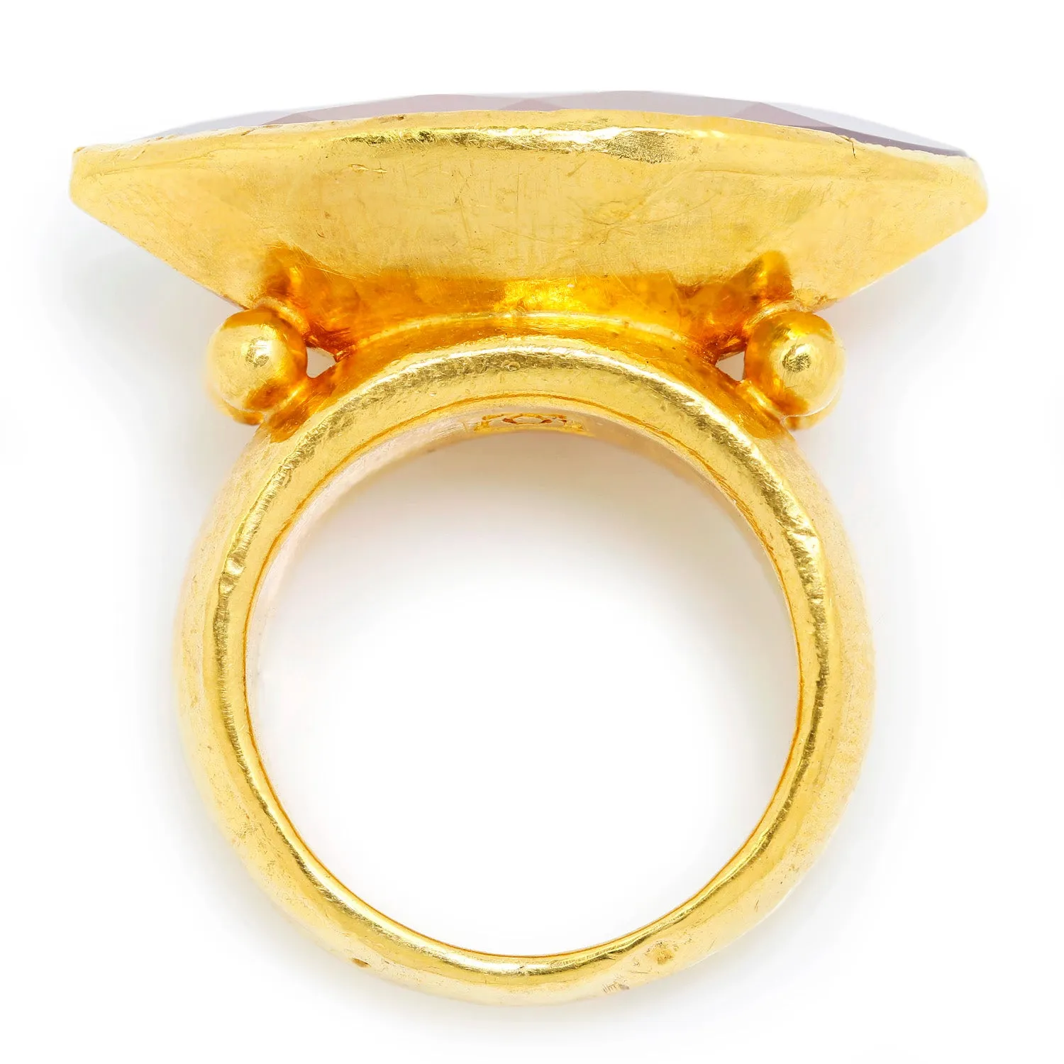 Gurhan Pandora Chalcedony Marquise Ring 24K Yellow Gold