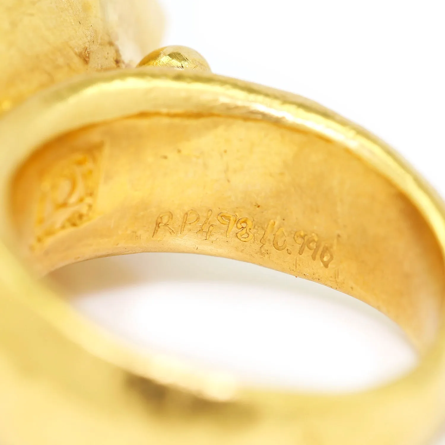 Gurhan Pandora Chalcedony Marquise Ring 24K Yellow Gold