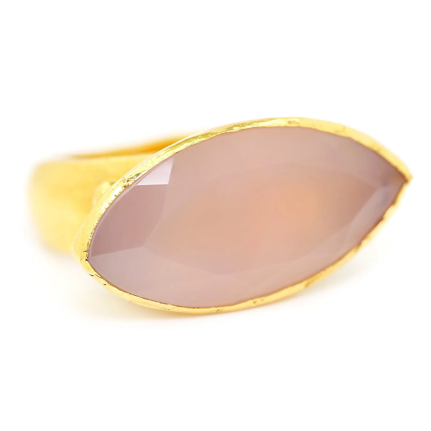 Gurhan Pandora Chalcedony Marquise Ring 24K Yellow Gold