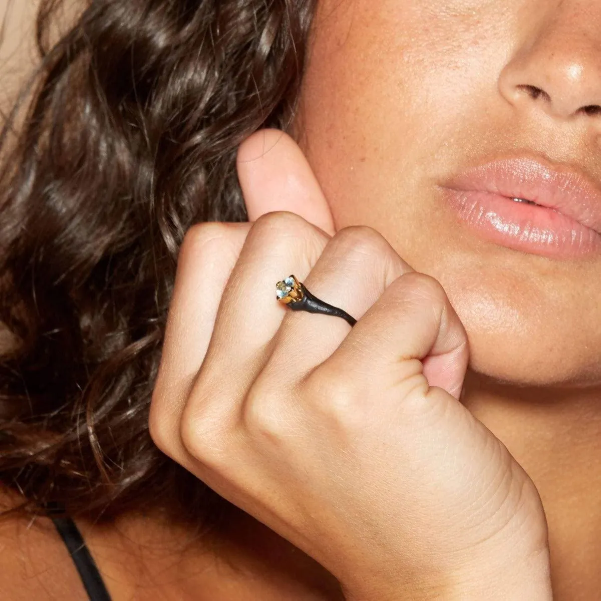 Haimi Blue Topaz Ring