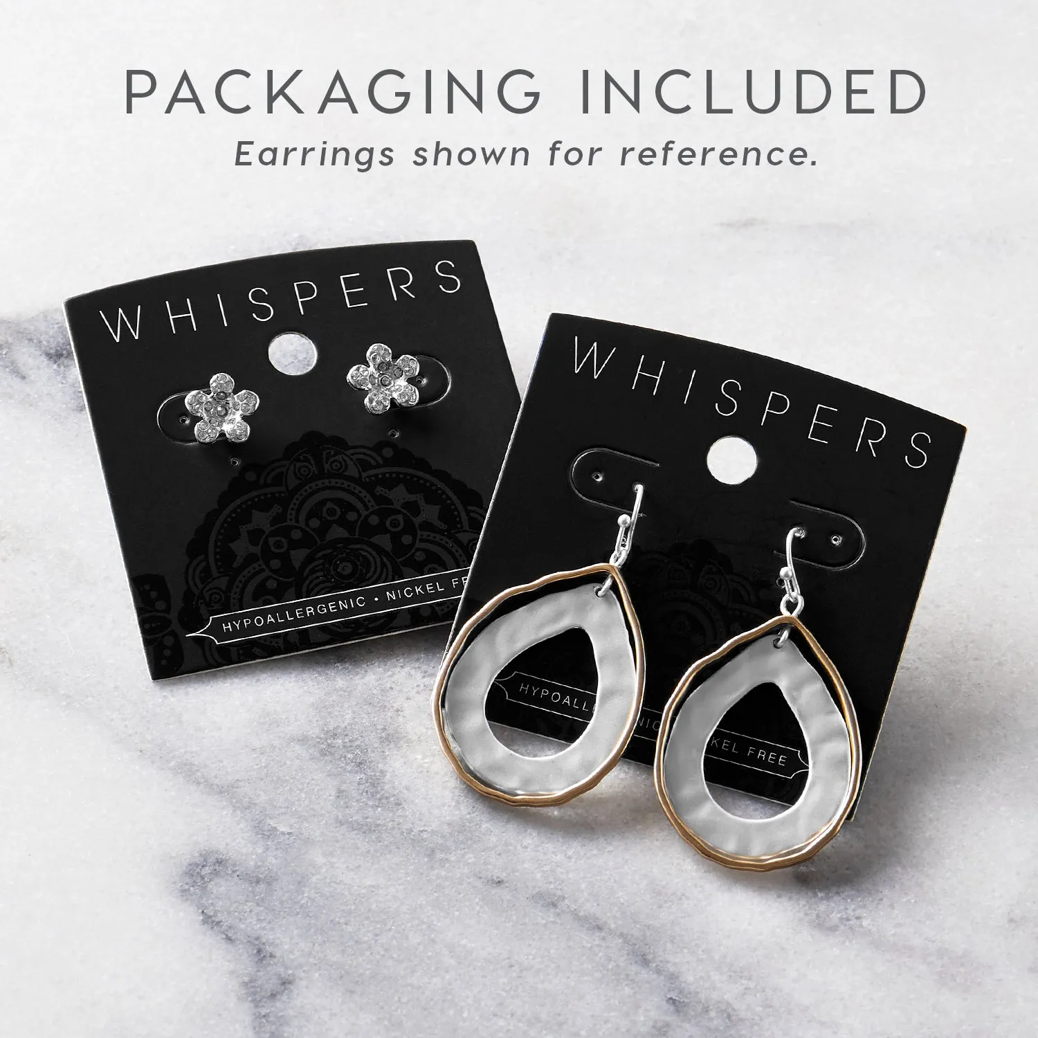 Holiday Small Snowflake Earrings - Silver