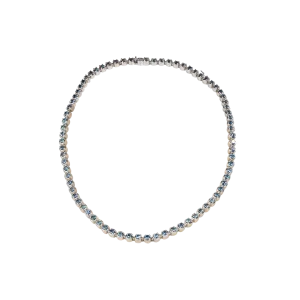 Ingot Eternity Sapphire Necklace