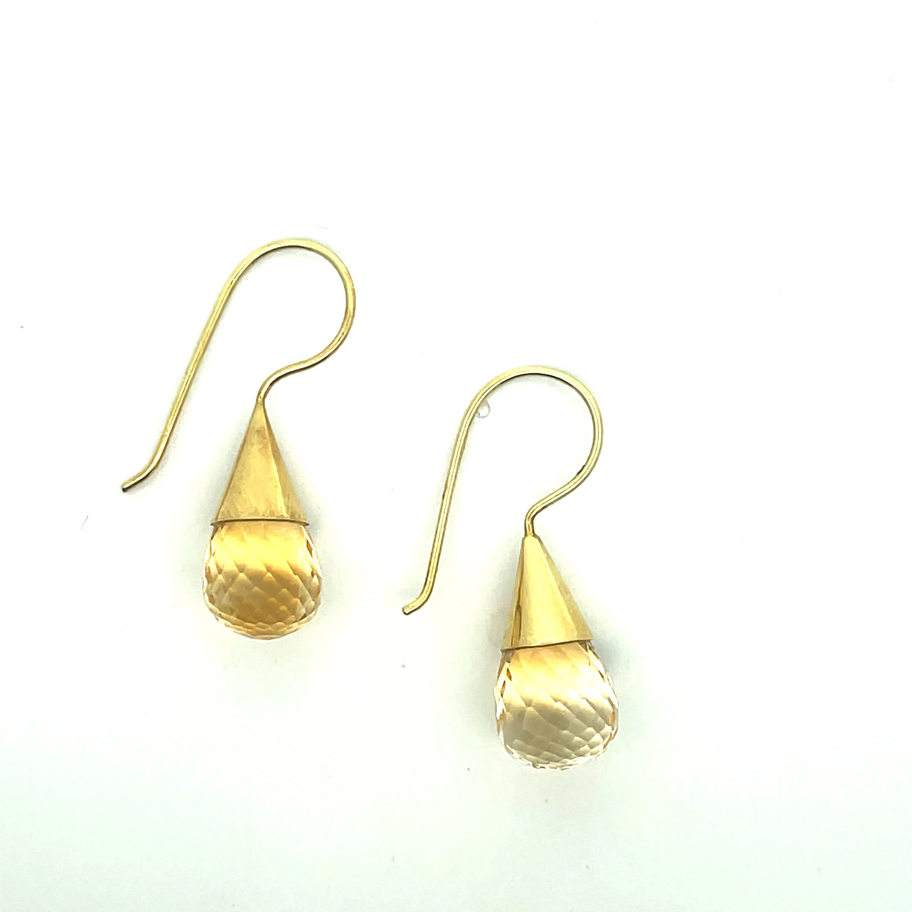 Kia Citrine Dop Earrings