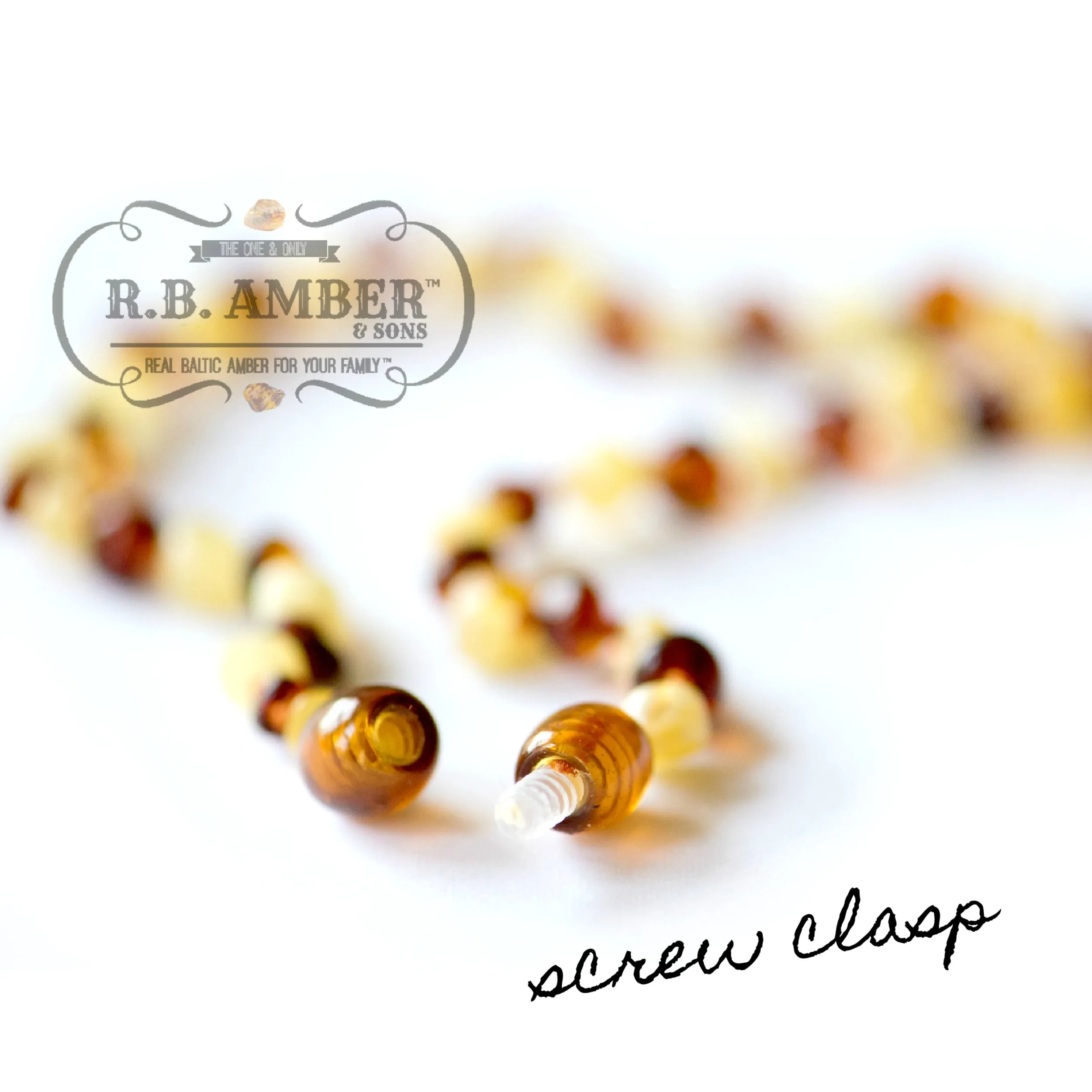 Kids | Rose Quartz   Honey Amber Necklace