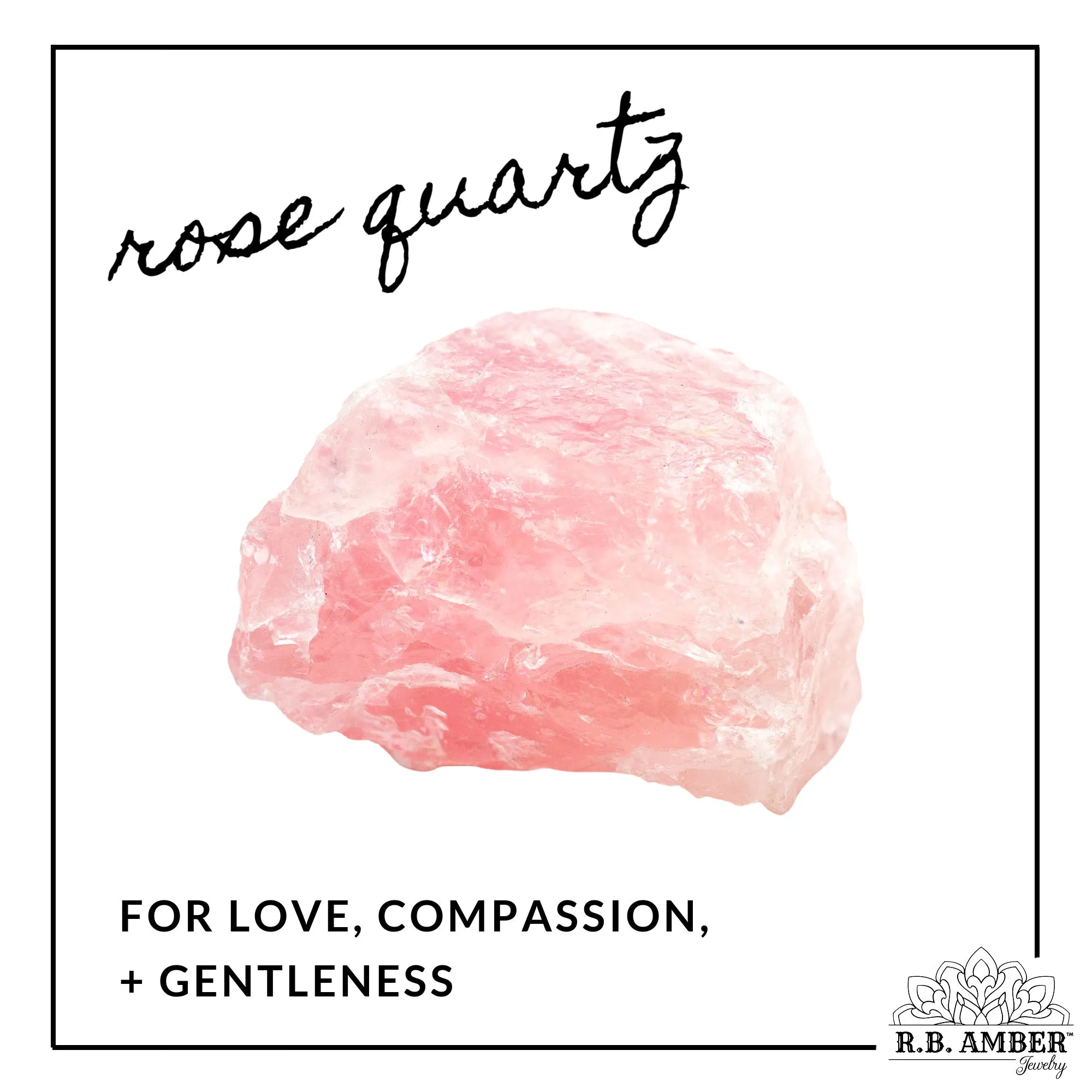 Kids | Rose Quartz   Raw Cognac Amber Bracelet