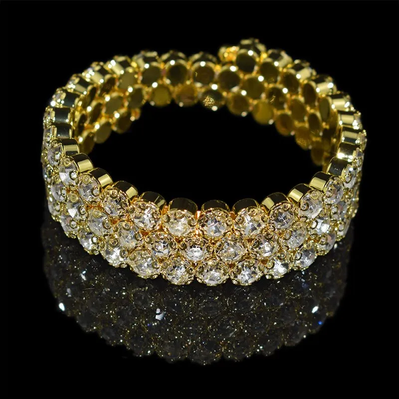 luxurious Bangle Bracelet Gold For Women Wedding Jewelry