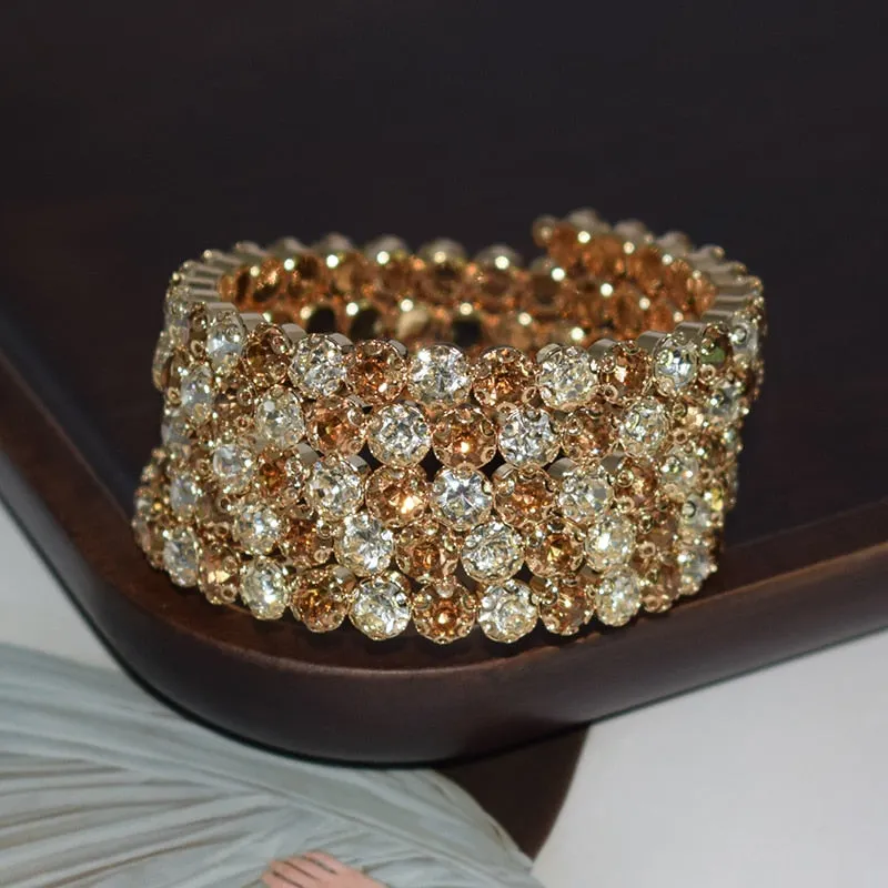 luxurious Bangle Bracelet Gold For Women Wedding Jewelry