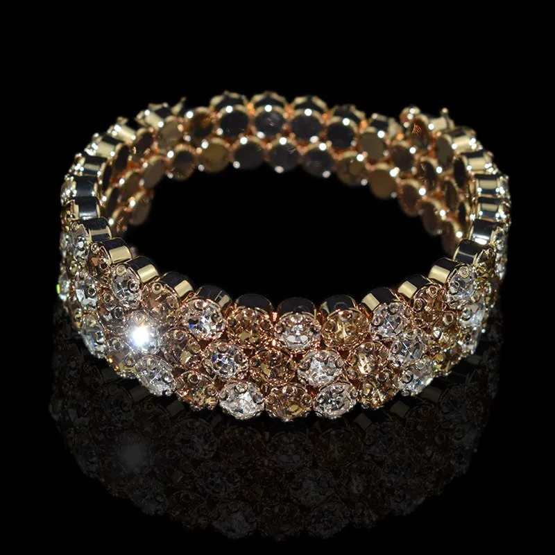 luxurious Bangle Bracelet Gold For Women Wedding Jewelry