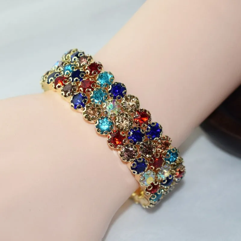luxurious Bangle Bracelet Gold For Women Wedding Jewelry