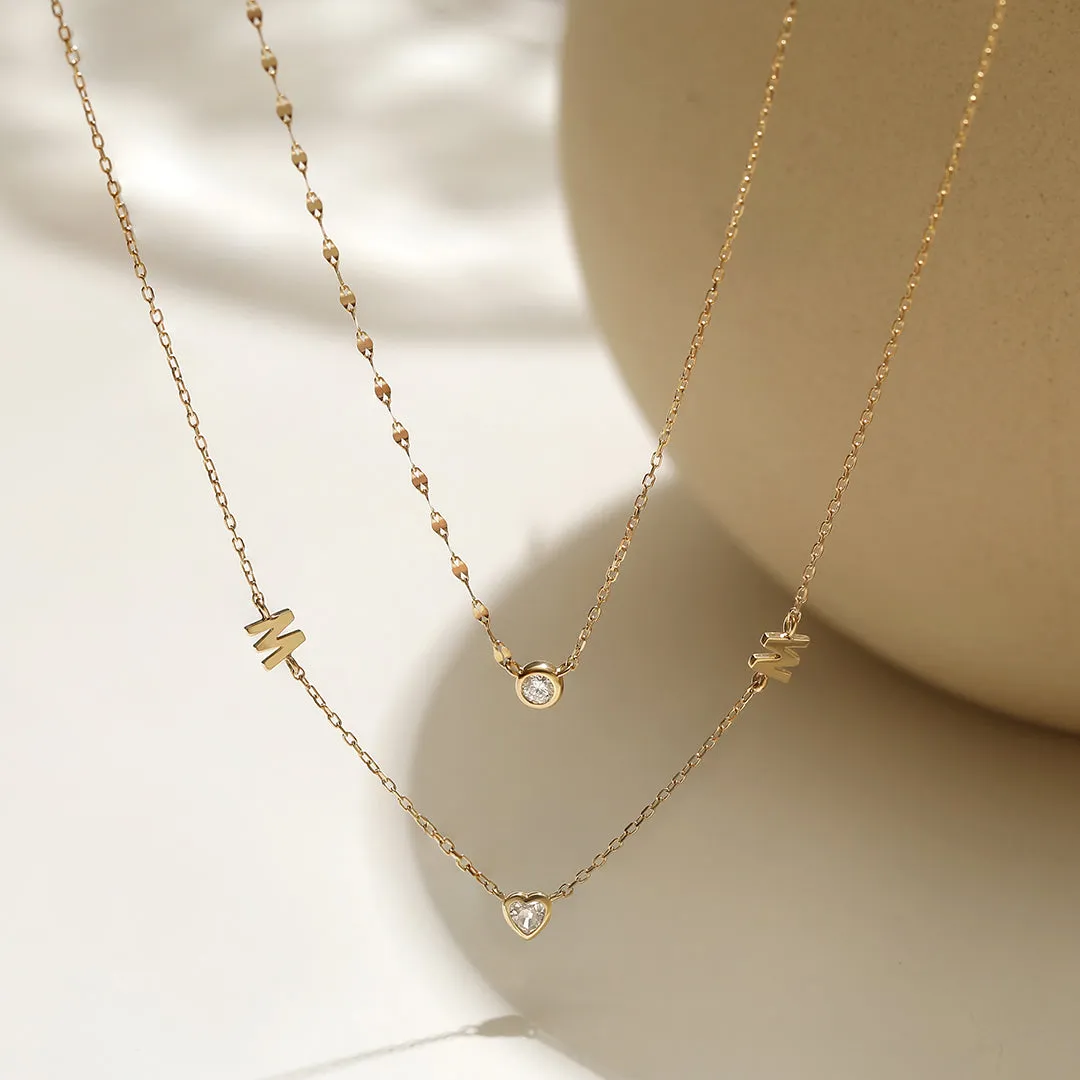 MAE | White Sapphire Mom Necklace