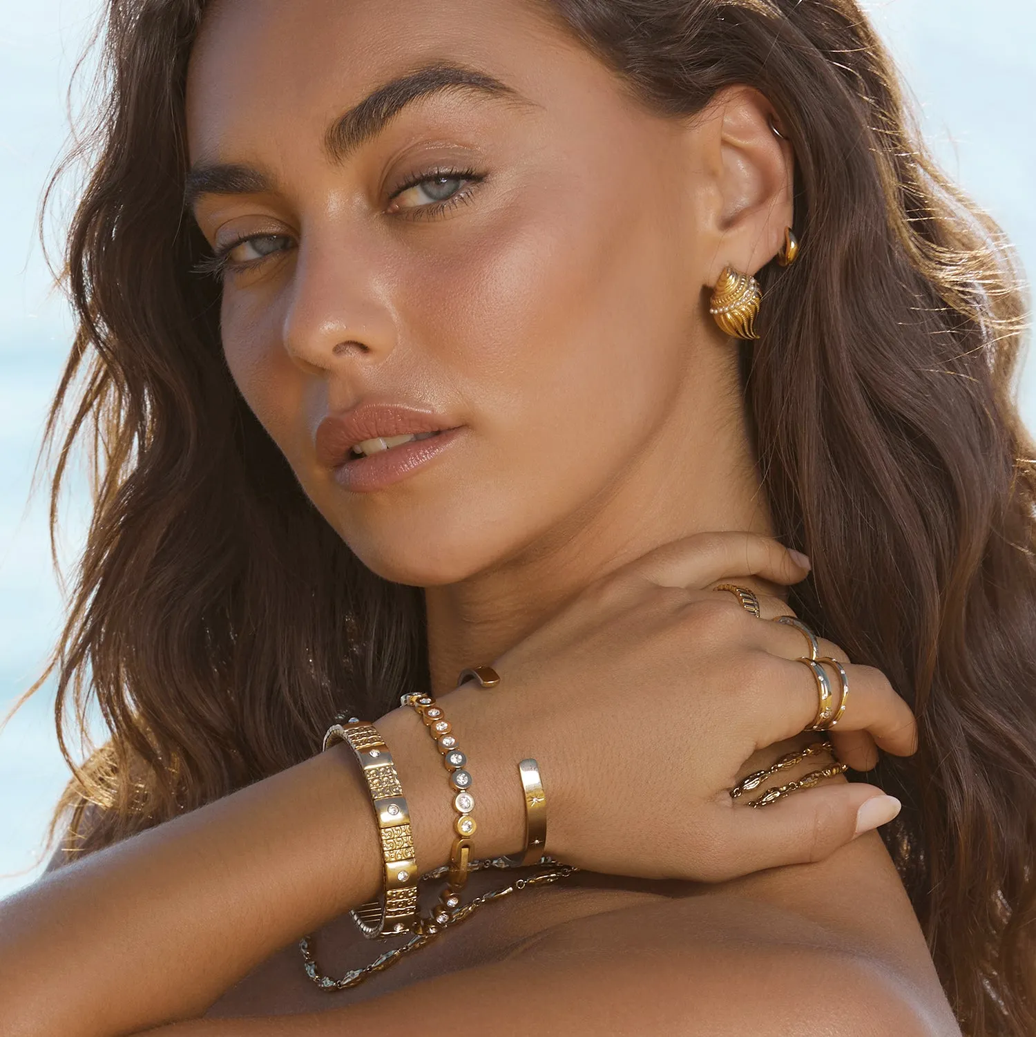Maeve Gold Bracelet - Stone
