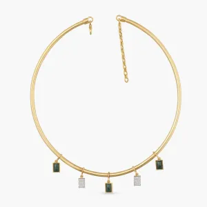 Malachite Statement Silver Hasli Necklace
