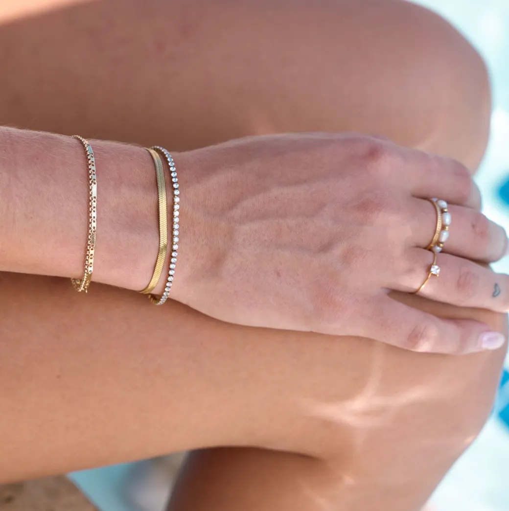 Micro Tennis Bracelet- Waterproof