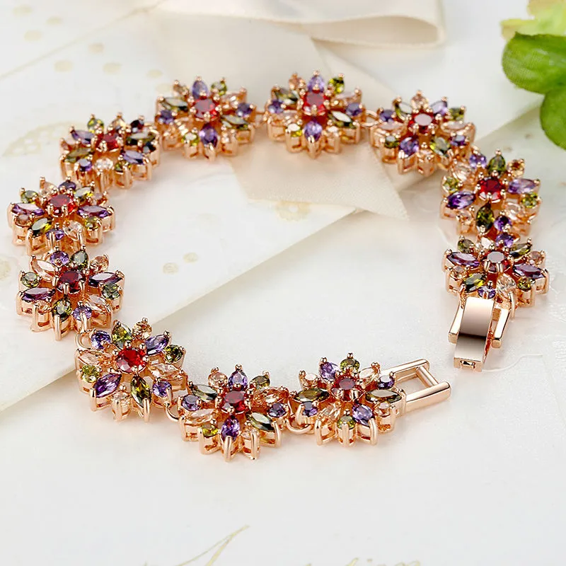 Multi-Color Prong Setting Zircon