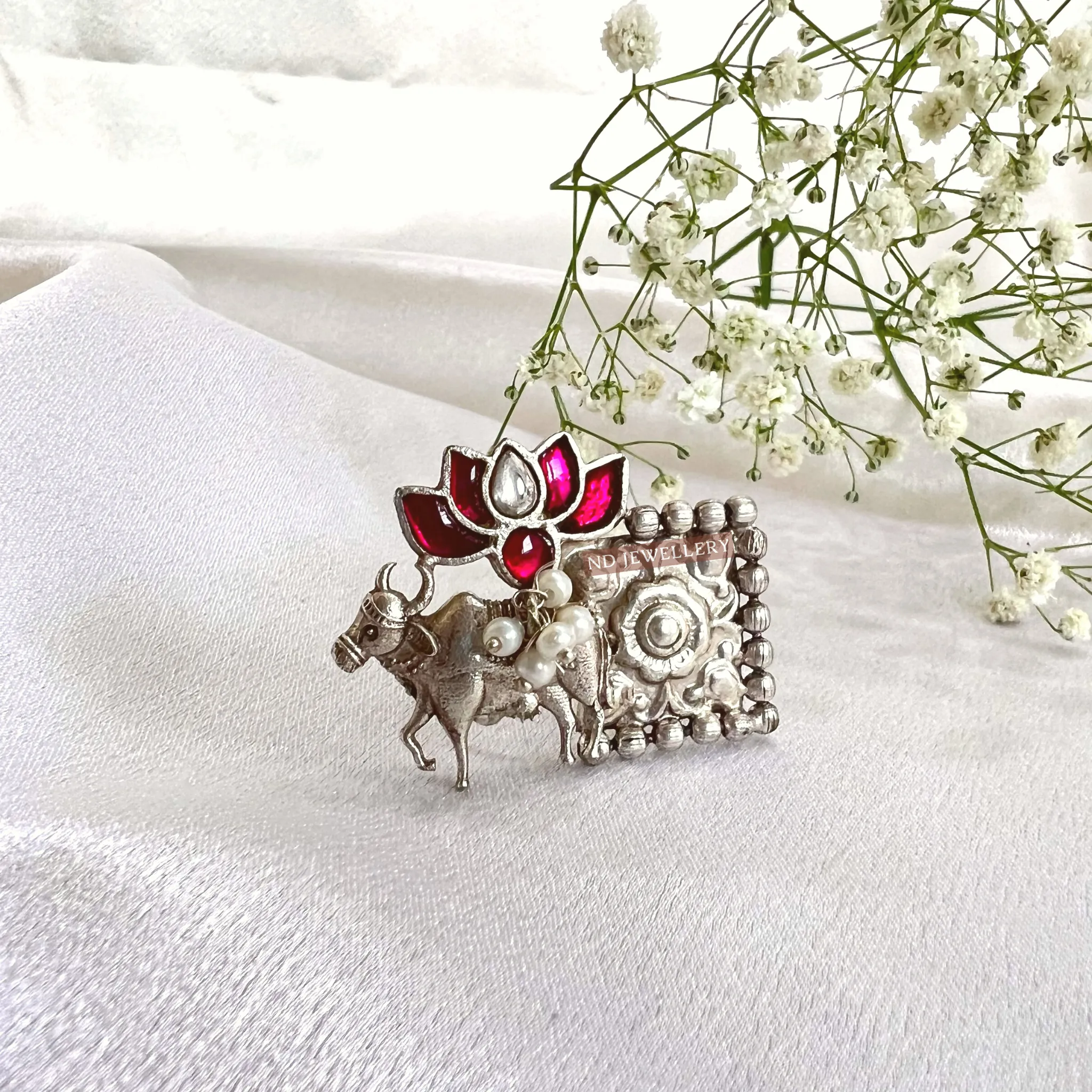 Nandi Silver Ring