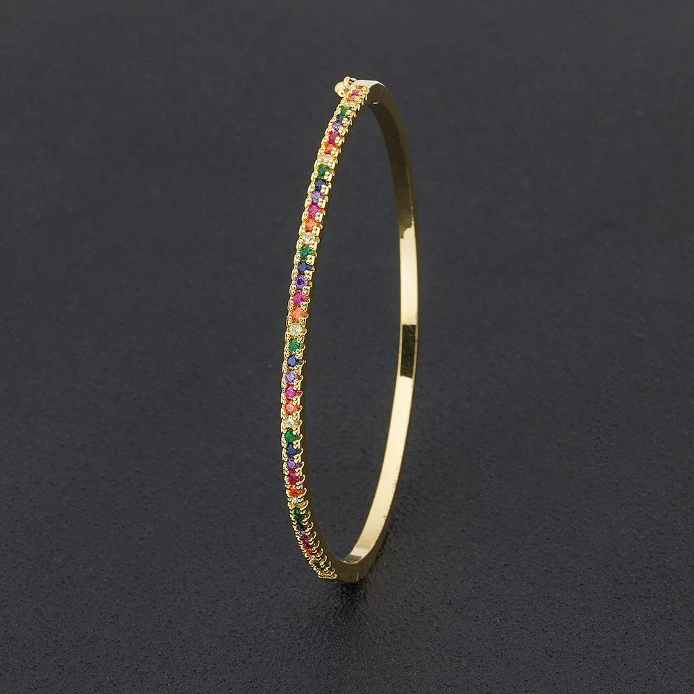 New Design High Quality Charm Rainbow Bangles