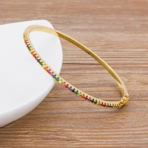 New Design High Quality Charm Rainbow Bangles