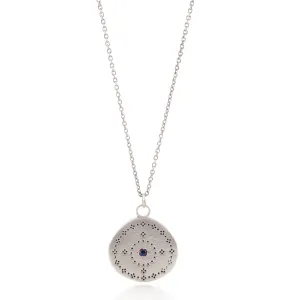 Nostalgia Pendant Necklace with Sapphire