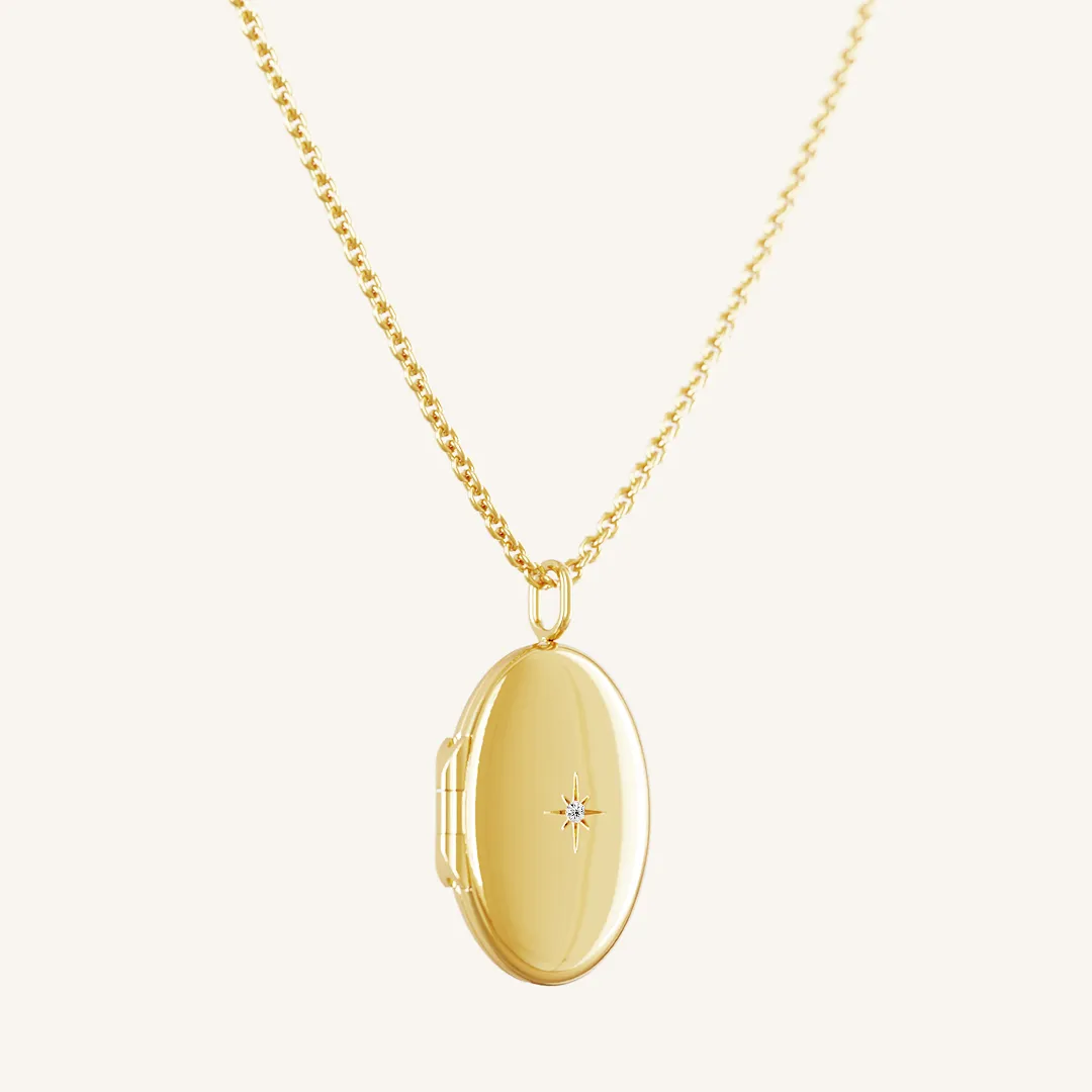 Oval Photo Locket