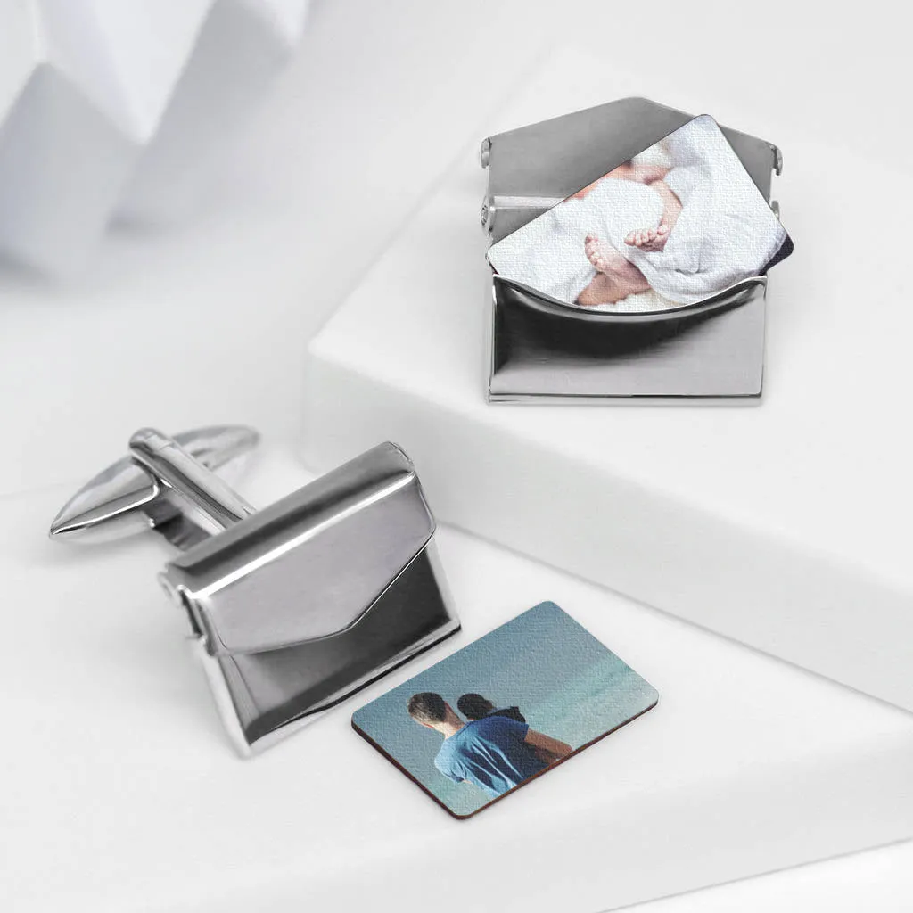 Personalised Photo Envelope Cufflinks