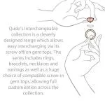 Qudo Tondo Deluxe 13mm Silver Topper - Light Amber