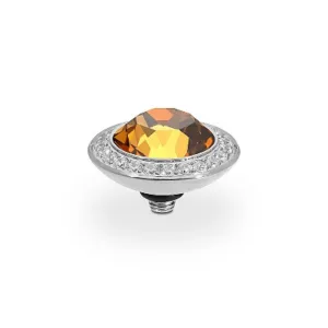 Qudo Tondo Deluxe 13mm Silver Topper - Light Amber