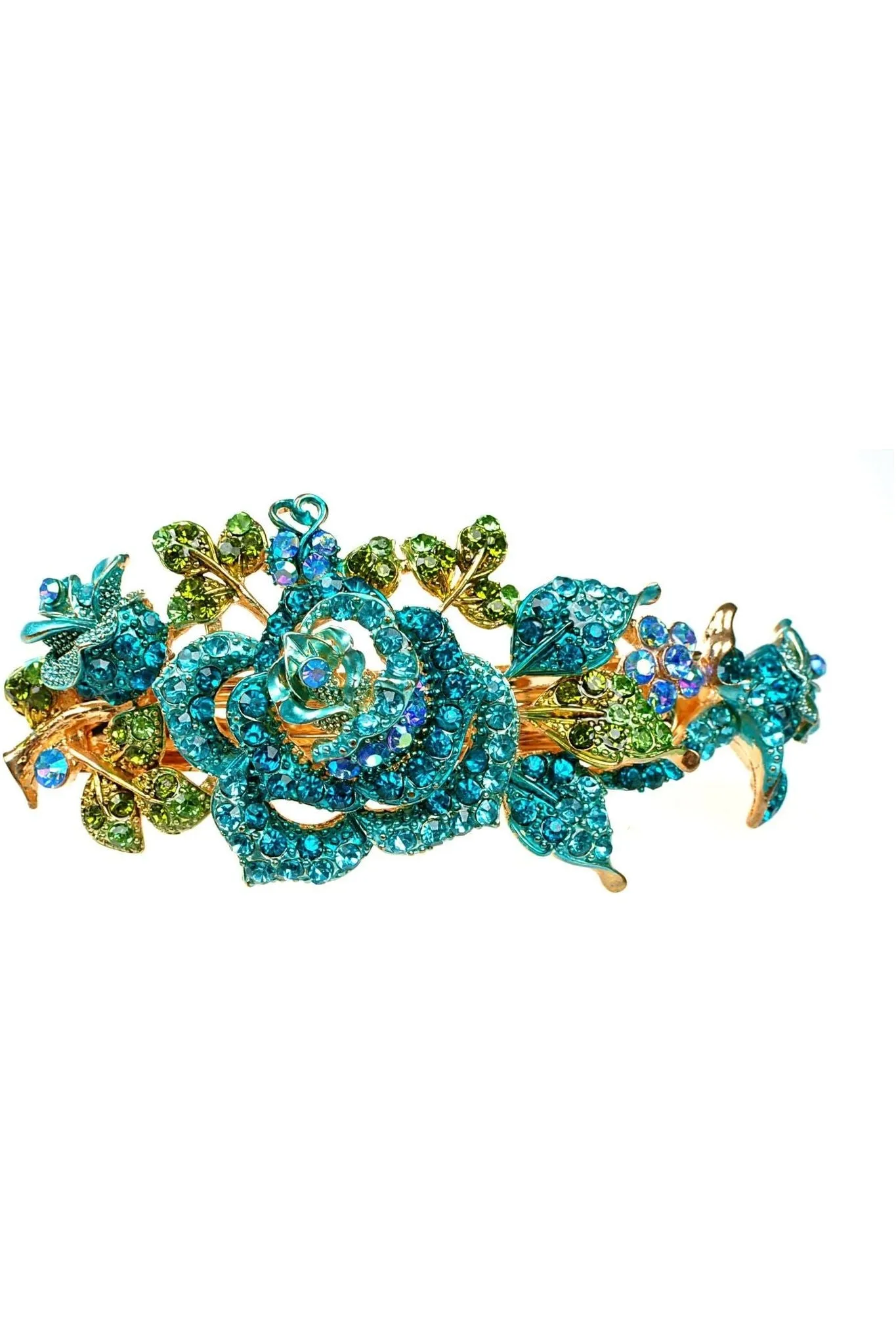 Queenmee Hair Accessories Flower Hair Clip With Diamante