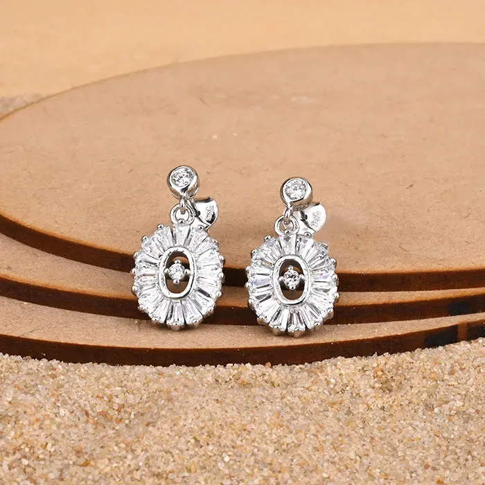 Radiant Oval Beads Earring
