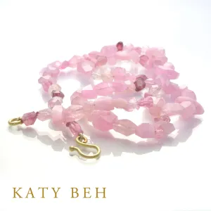 Rocky Pink Tourmaline Necklace