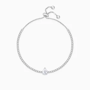 Silver Joy of White Tennis Bracelet