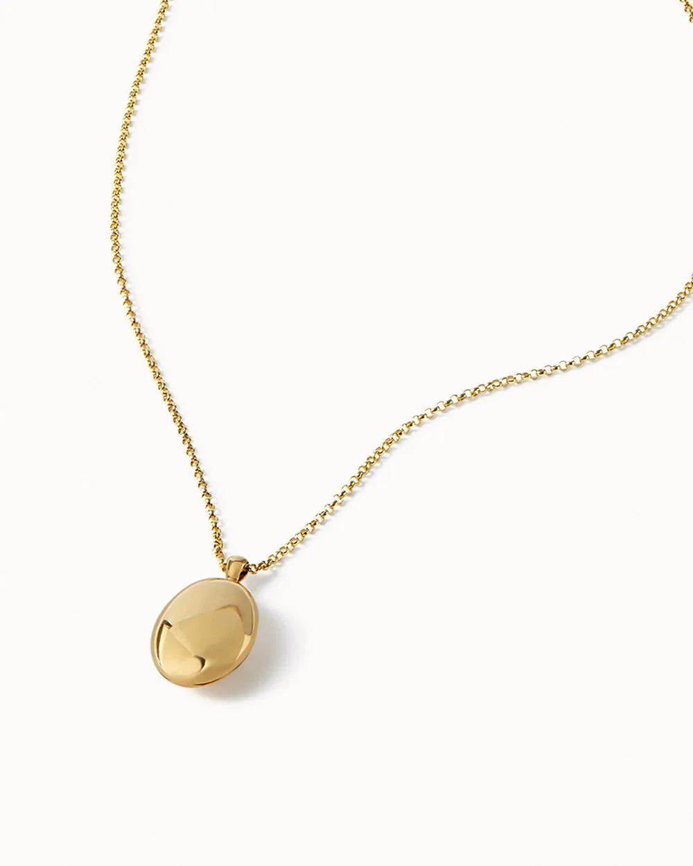 Solid Gold Locket Pendant