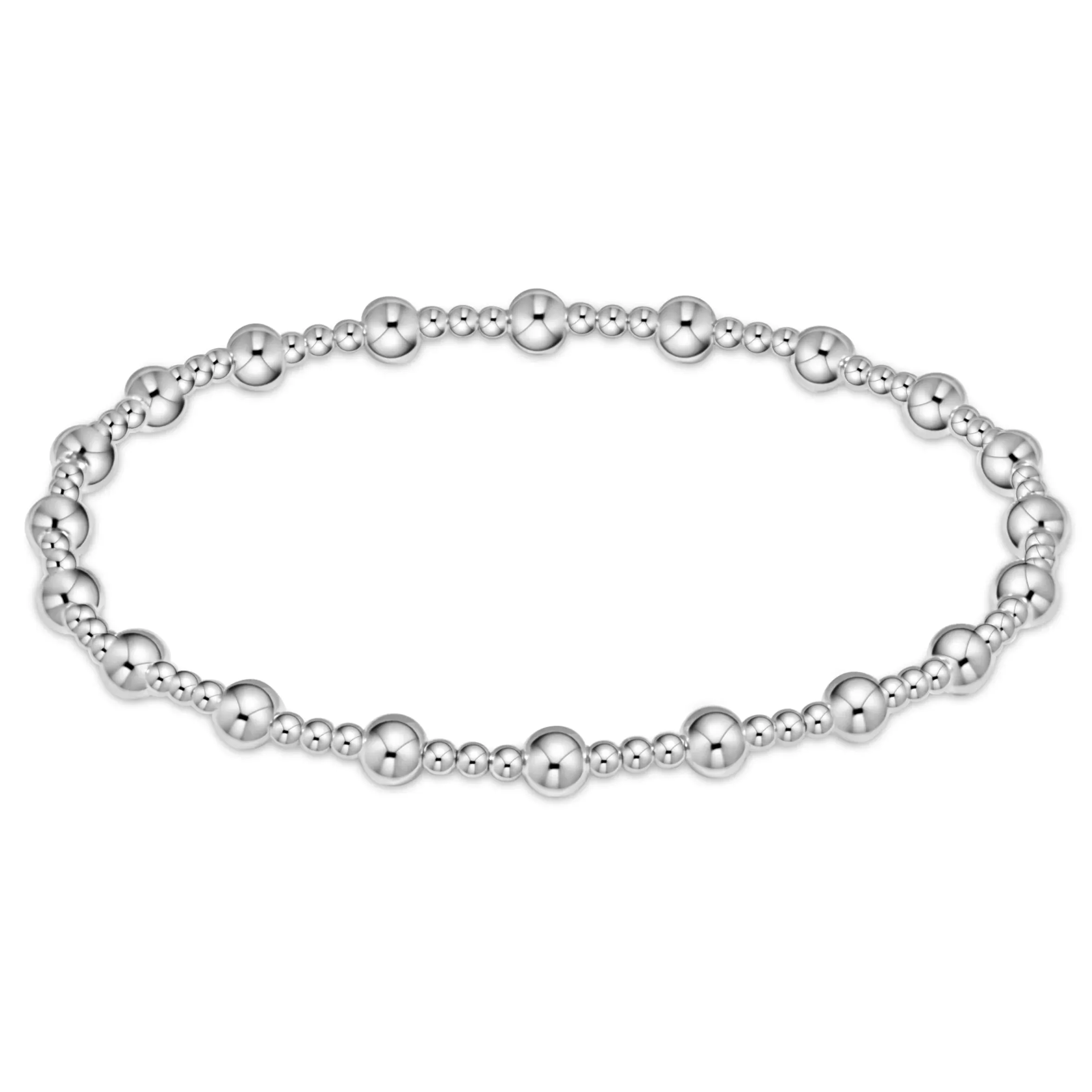 Sterling Silver - Classic Sincerity Pattern Bead Bracelets