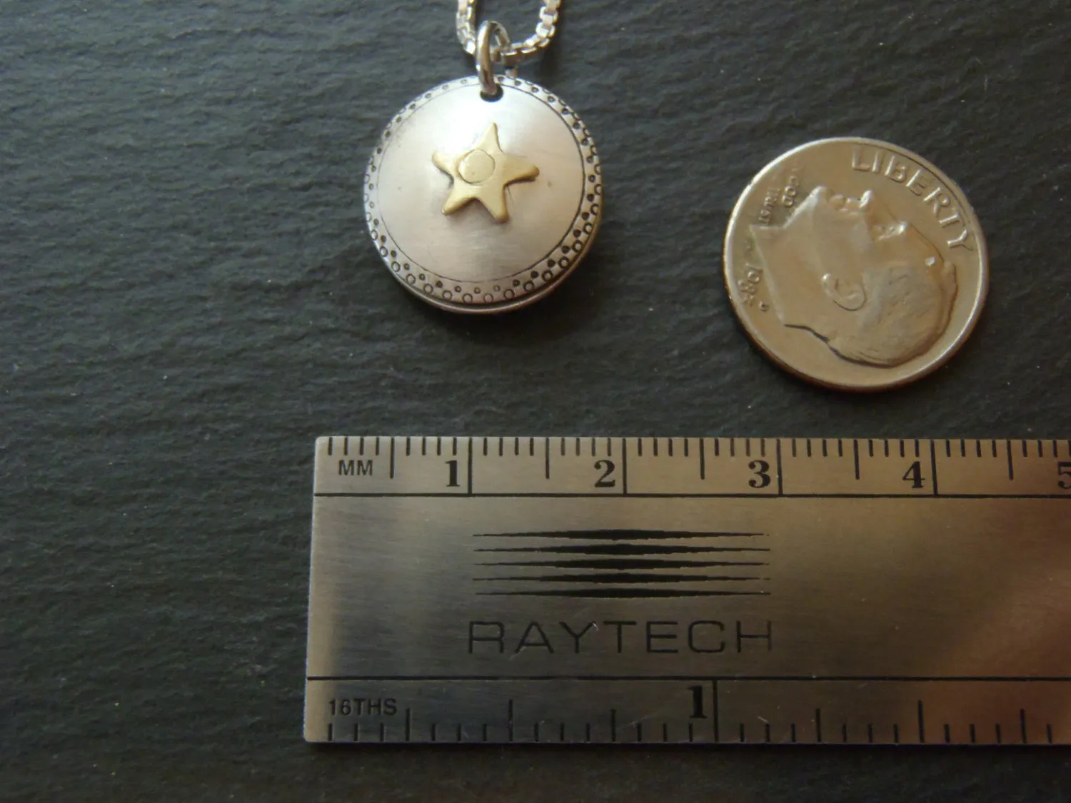 Sterling silver inspirational necklace star locket