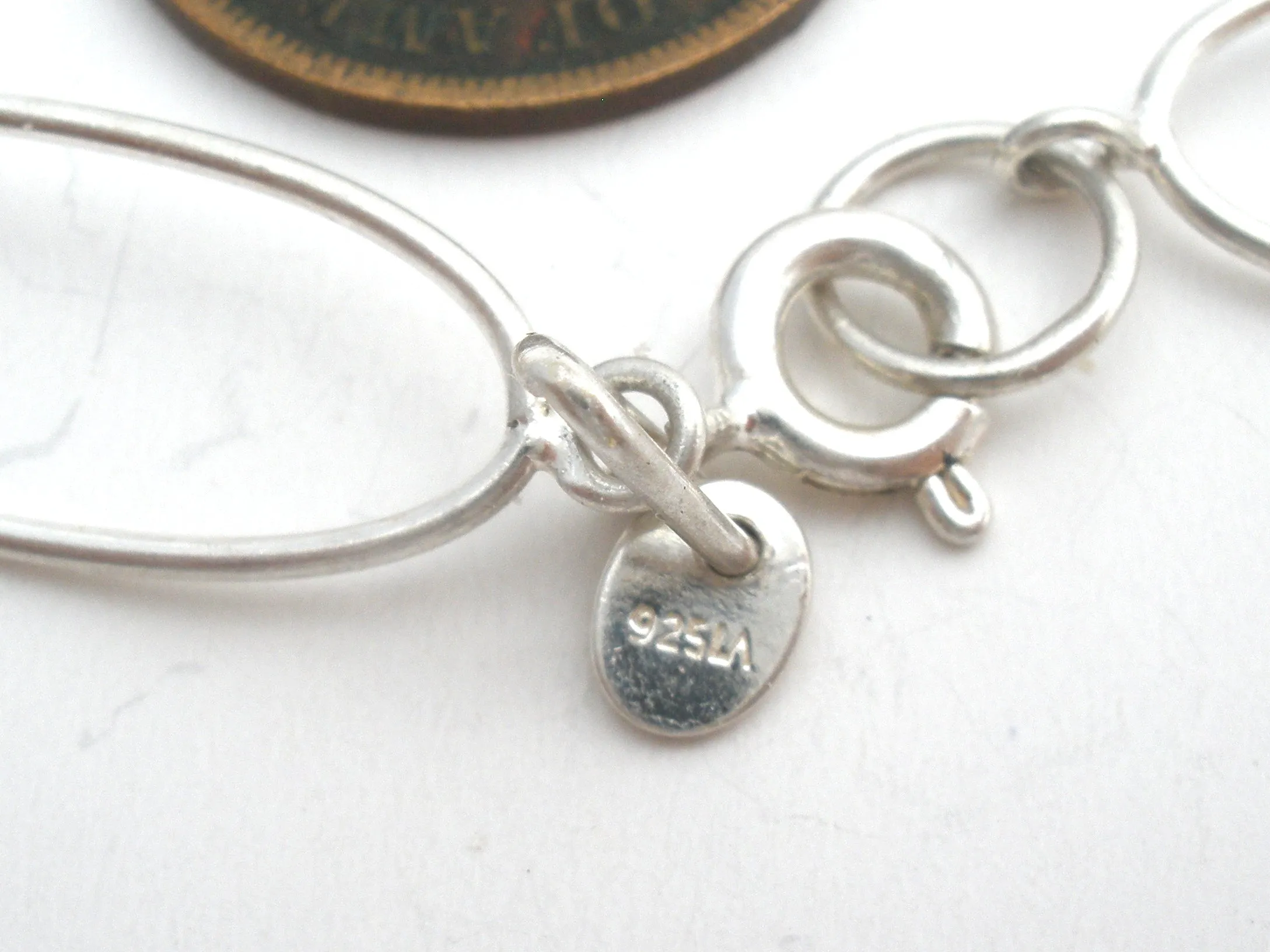 Sterling Silver Link Bracelet 7.5"