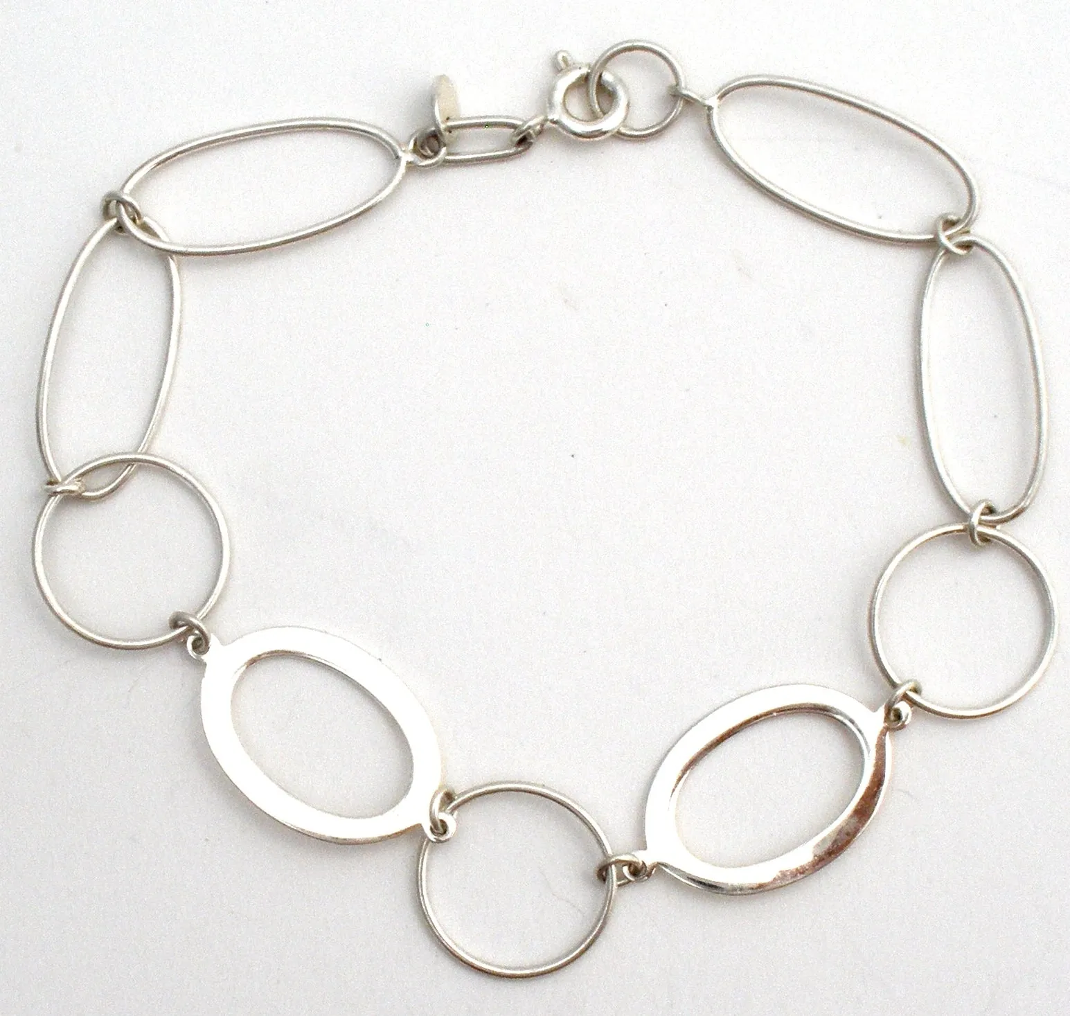 Sterling Silver Link Bracelet 7.5"