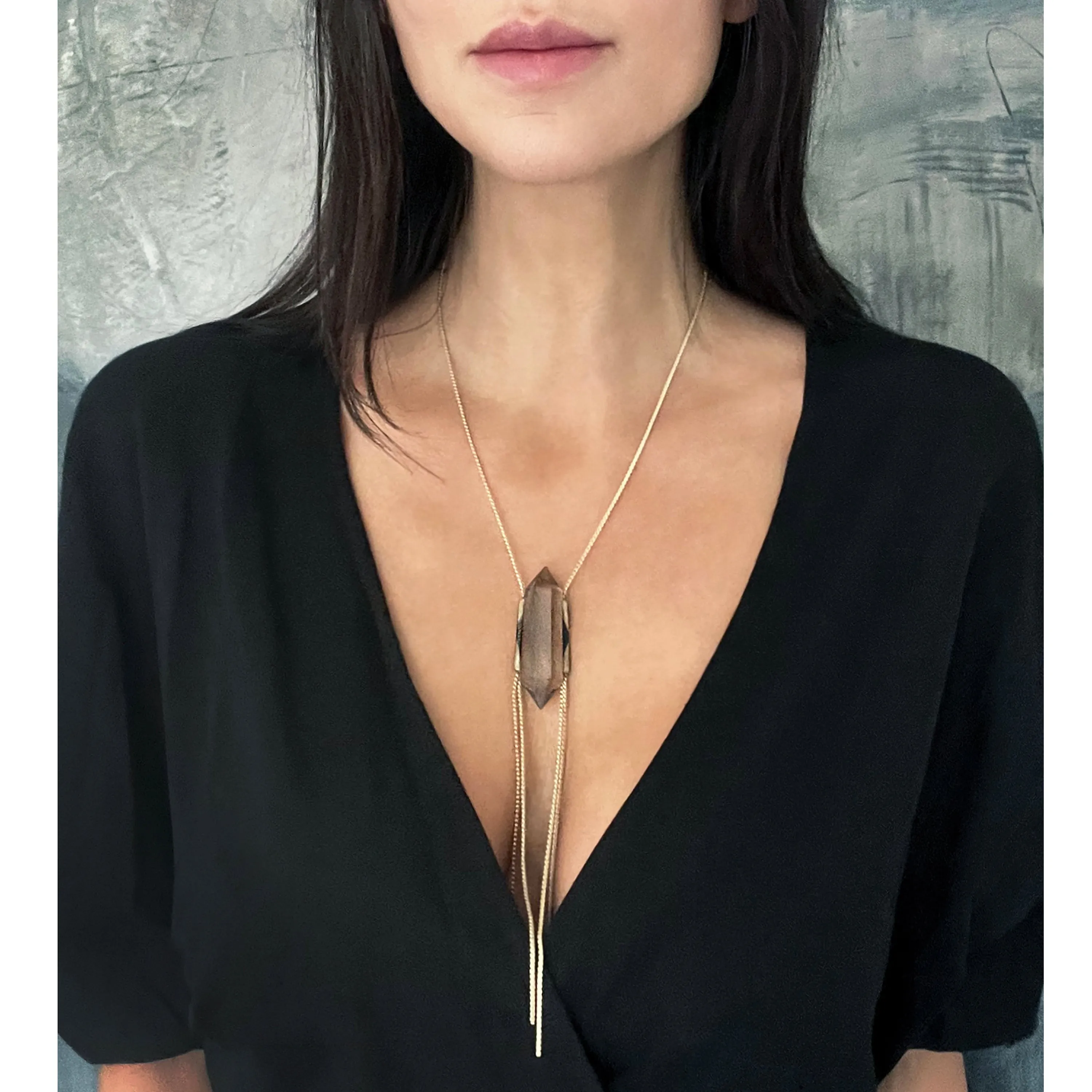 The Angel Necklace, Smoky Quartz