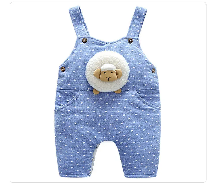 Thick Winter Baby Romper Set with Cotton Jumpsuit