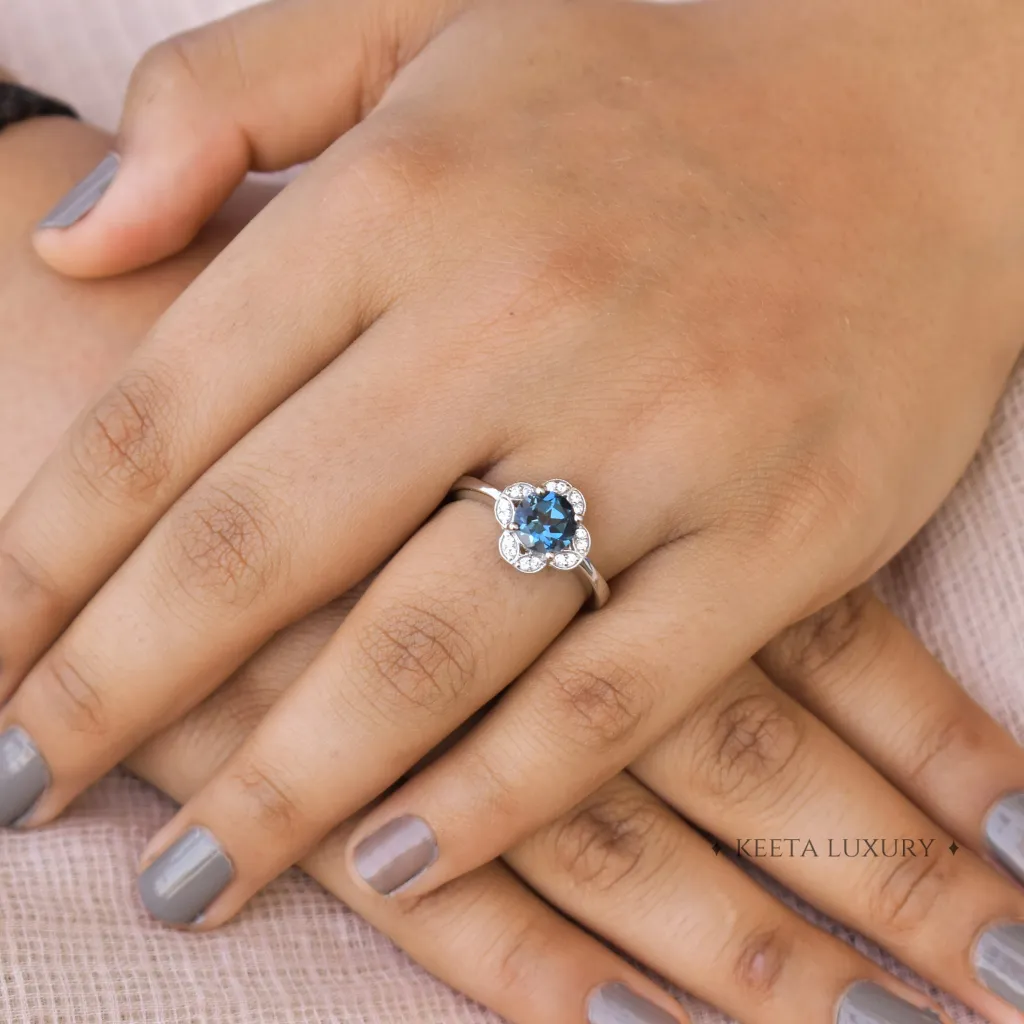 Timeless Charm - Blue Topaz Ring