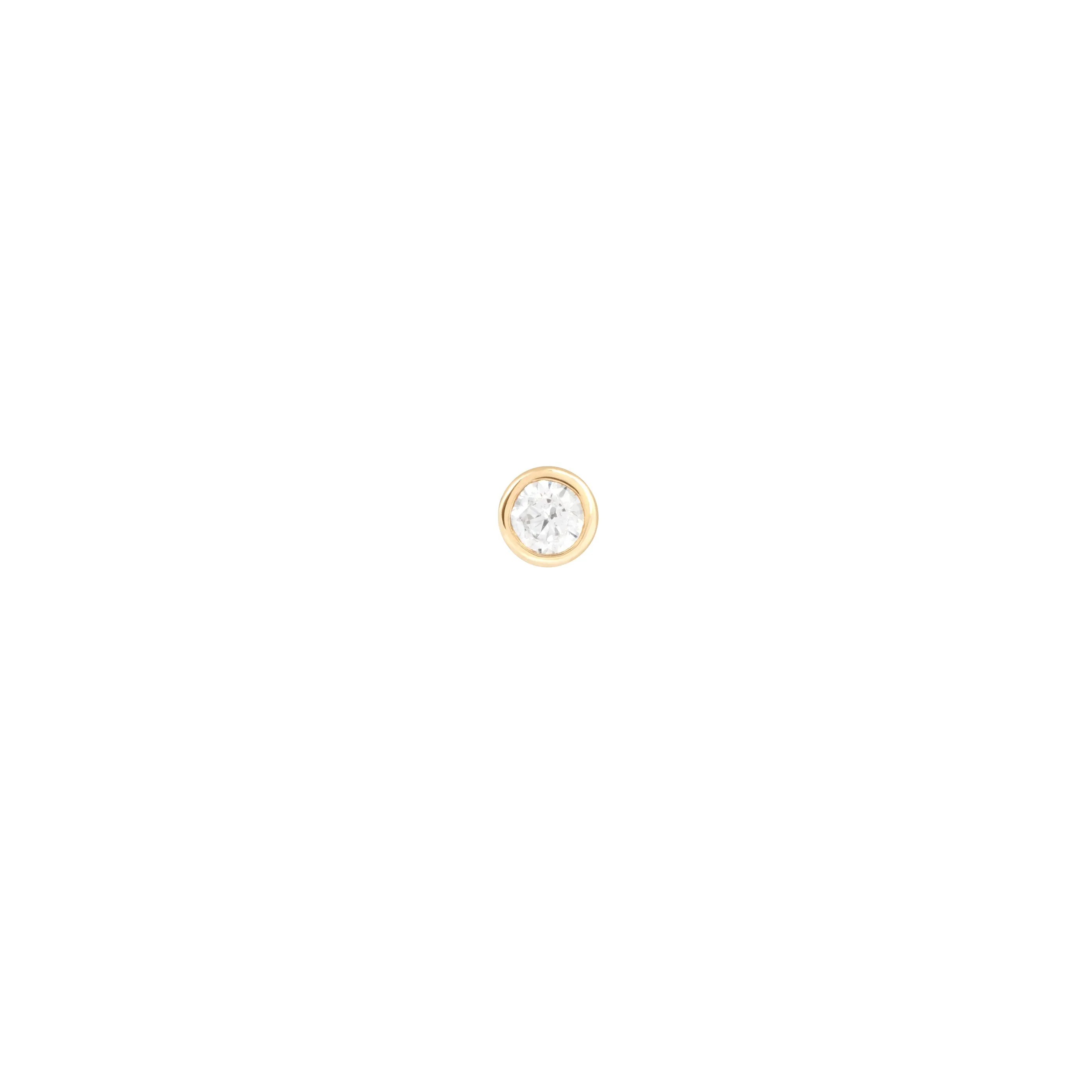 Topaz Gem Piercing Stud in Solid Gold