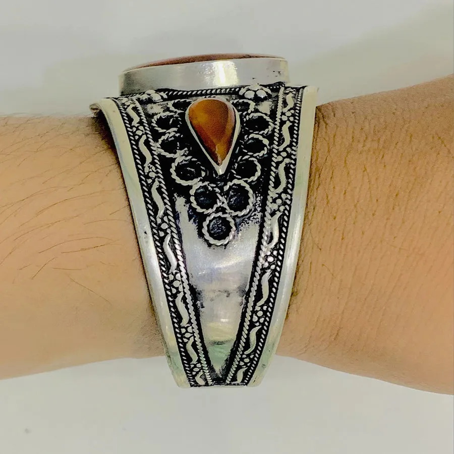 Vintage Handmade Adjustable Boho Cuff Bracelet