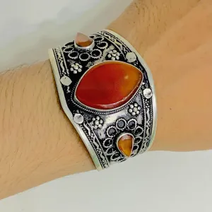 Vintage Handmade Adjustable Boho Cuff Bracelet