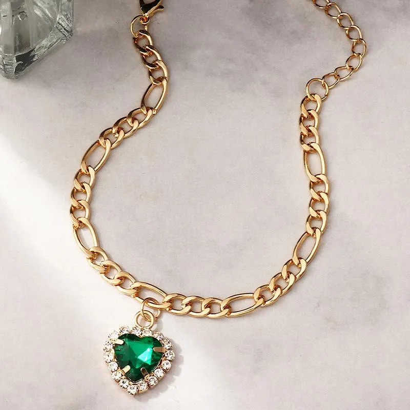 Wholesale bracelet gold love zircon peach heart JDC-BT-e0121